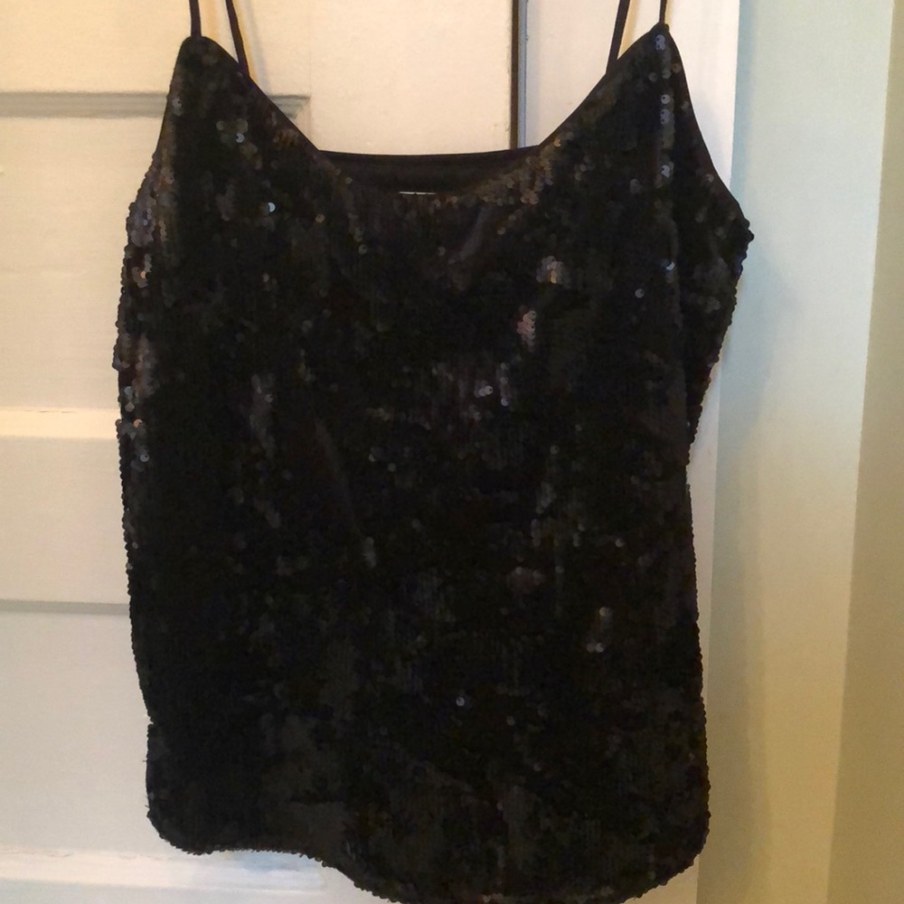 Black Sequin Top